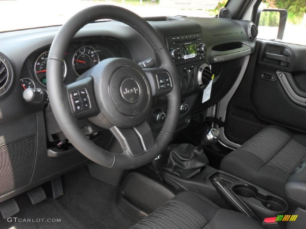 2012 Jeep Wrangler Sport S 4x4 Black Dashboard Photo #54035036