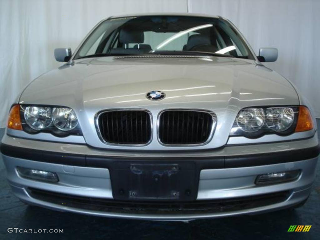 2000 3 Series 323i Sedan - Titanium Silver Metallic / Grey photo #3
