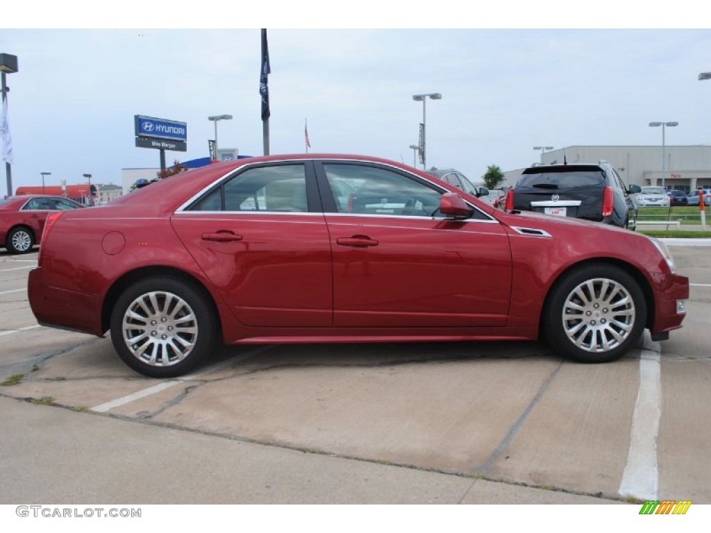 Crystal Red Tintcoat 2011 Cadillac CTS 3.6 Sedan Exterior Photo #54035361