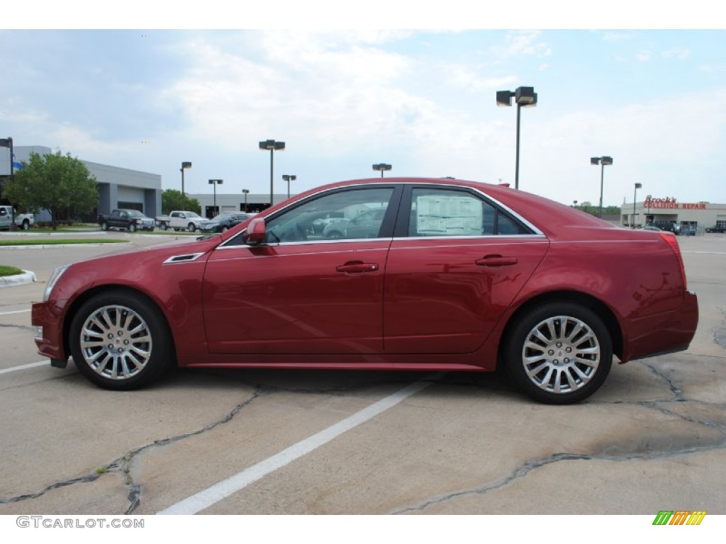 Crystal Red Tintcoat 2011 Cadillac CTS 3.6 Sedan Exterior Photo #54035396