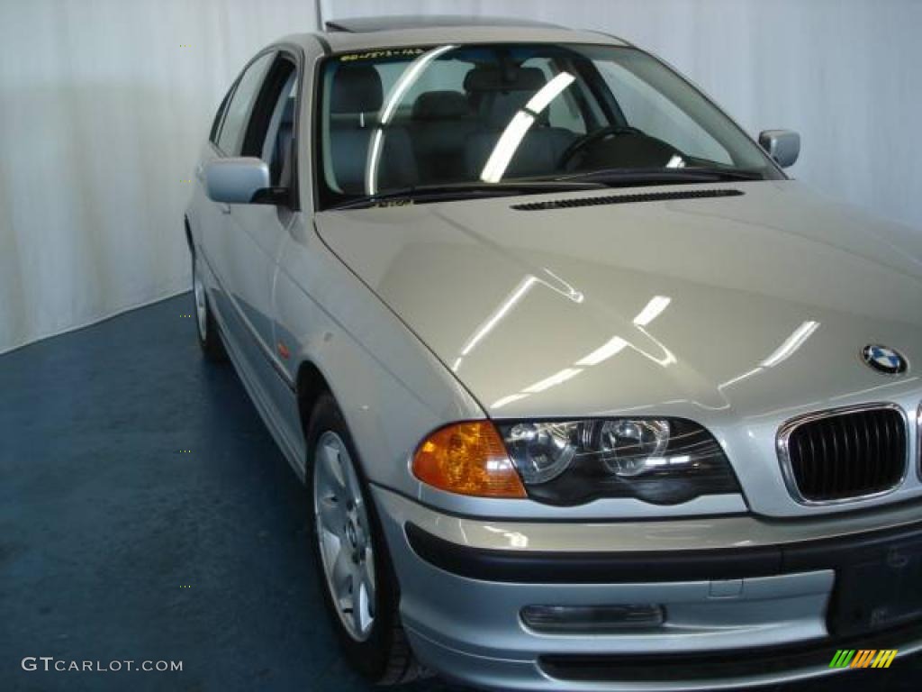 2000 3 Series 323i Sedan - Titanium Silver Metallic / Grey photo #7