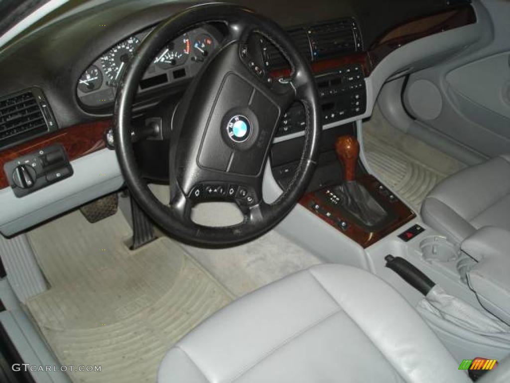 2000 3 Series 323i Sedan - Titanium Silver Metallic / Grey photo #14