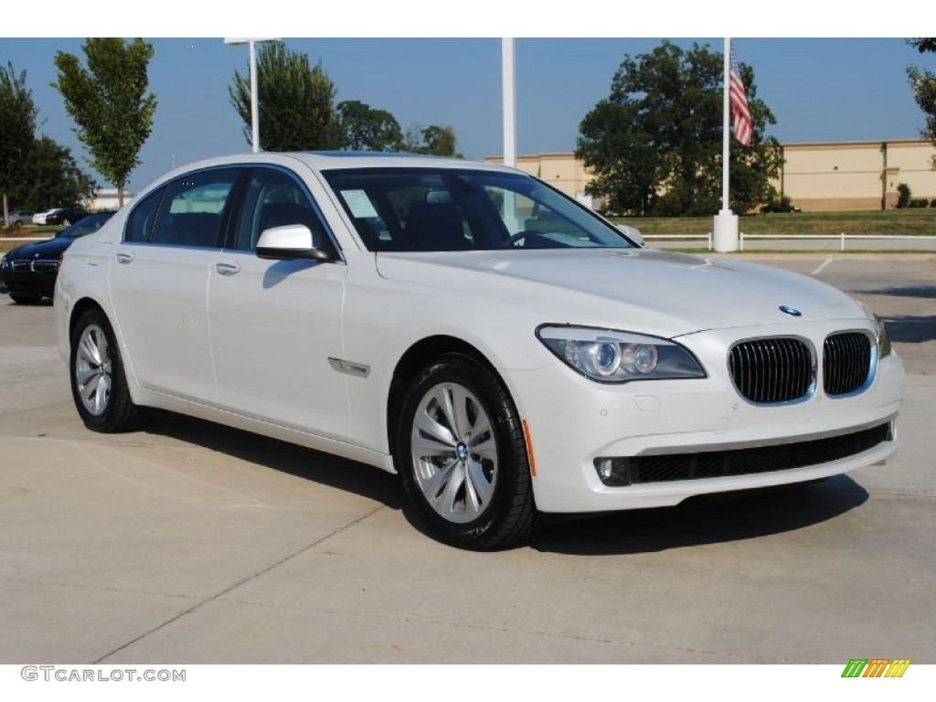 2012 7 Series 740Li Sedan - Mineral White Metallic / Black photo #3