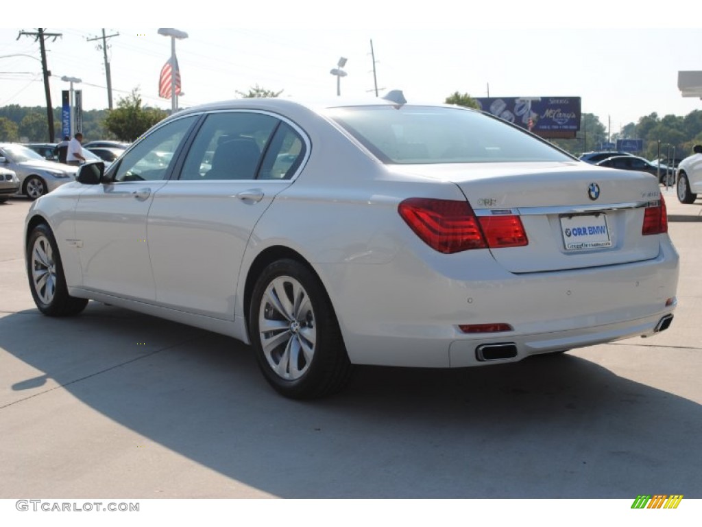 2012 7 Series 740Li Sedan - Mineral White Metallic / Black photo #7