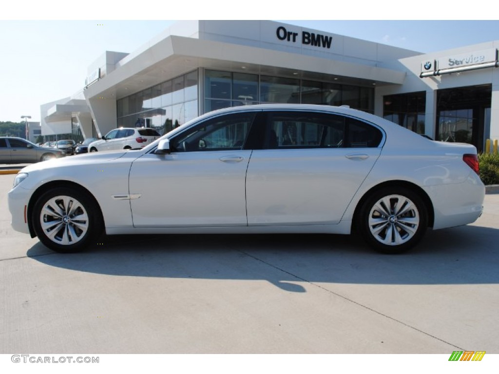 2012 7 Series 740Li Sedan - Mineral White Metallic / Black photo #8