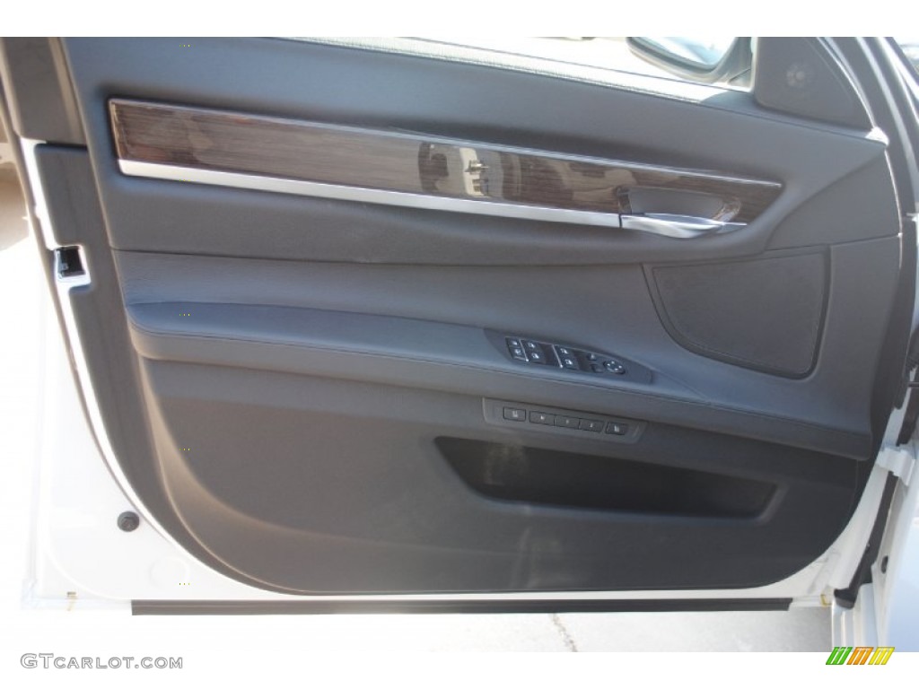 2012 7 Series 740Li Sedan - Mineral White Metallic / Black photo #10