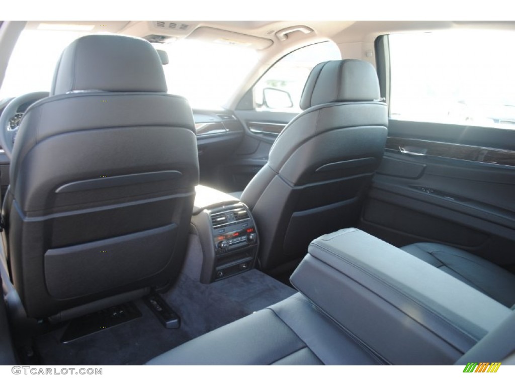 2012 7 Series 740Li Sedan - Mineral White Metallic / Black photo #14