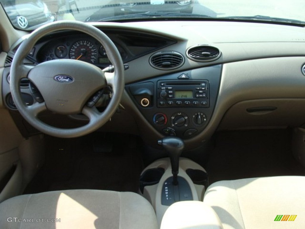2002 Ford Focus SE Wagon Medium Parchment Dashboard Photo #54037766