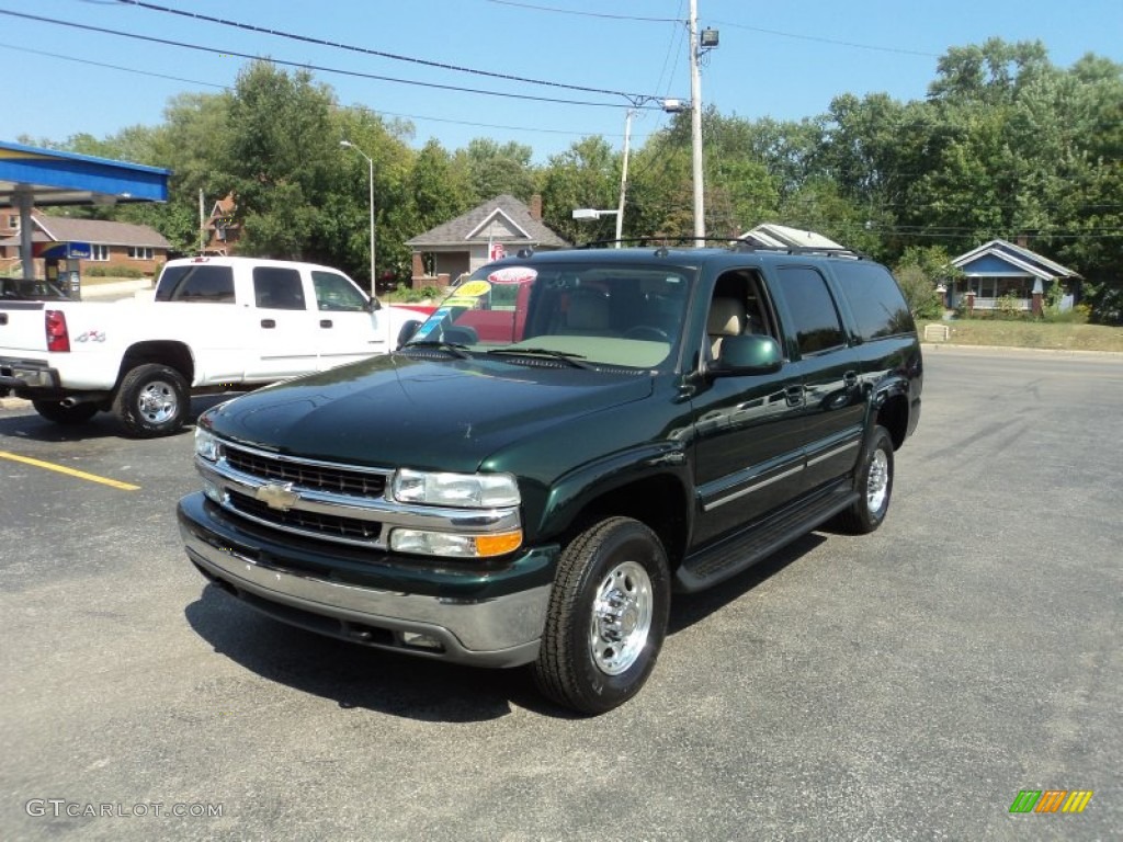 Dark Green Metallic 2004 Chevrolet Suburban 1500 LT 4x4 Exterior Photo #54039074