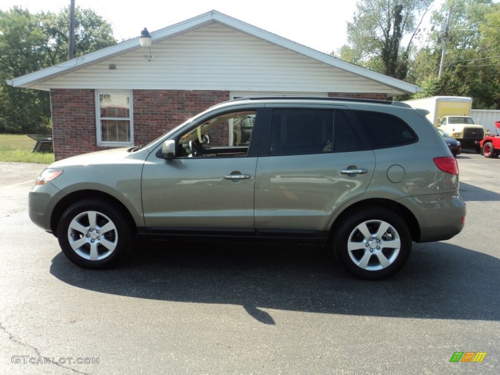 2008 Santa Fe Limited 4WD - Natural Khaki Green / Beige photo #1