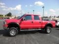 2006 Red Clearcoat Ford F250 Super Duty Lariat FX4 Off Road Crew Cab 4x4  photo #4