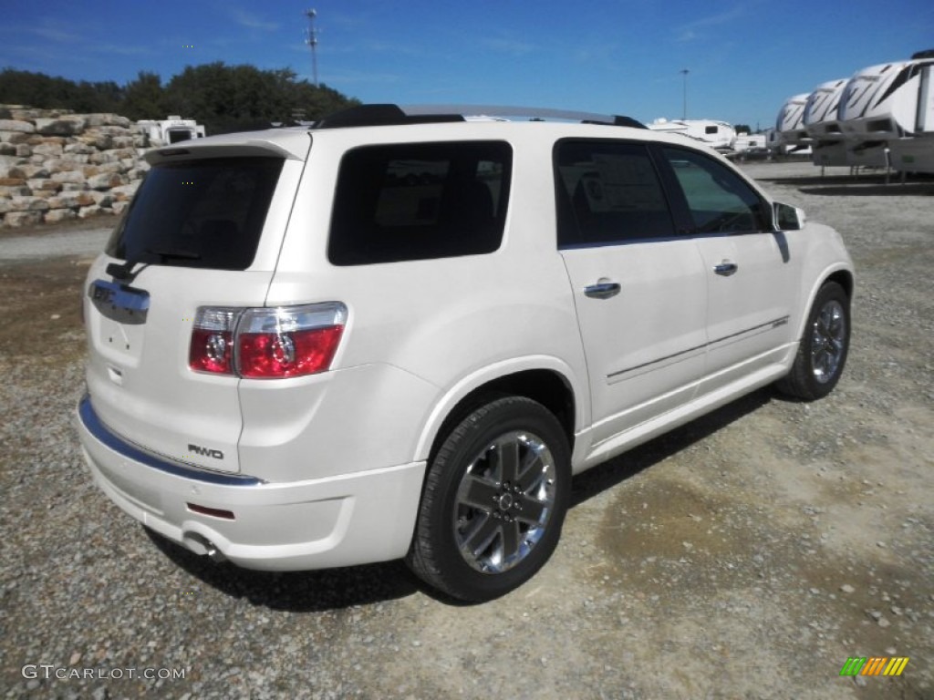 White Diamond Tricoat 2012 GMC Acadia Denali AWD Exterior Photo #54040577