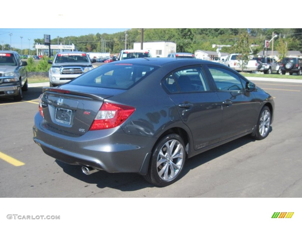 Polished Metal Metallic 2012 Honda Civic Si Sedan Exterior Photo #54040580