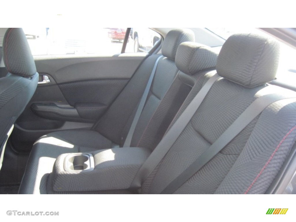 Black Interior 2012 Honda Civic Si Sedan Photo #54040655