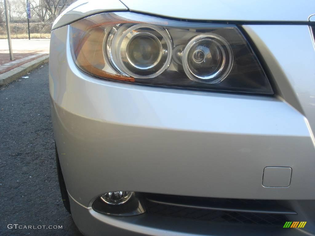 2006 3 Series 330i Sedan - Titanium Silver Metallic / Black photo #14