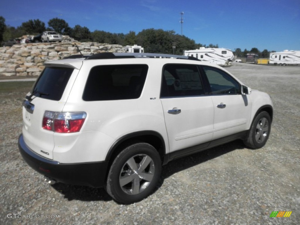 White Diamond Tricoat 2012 GMC Acadia SLT AWD Exterior Photo #54040988