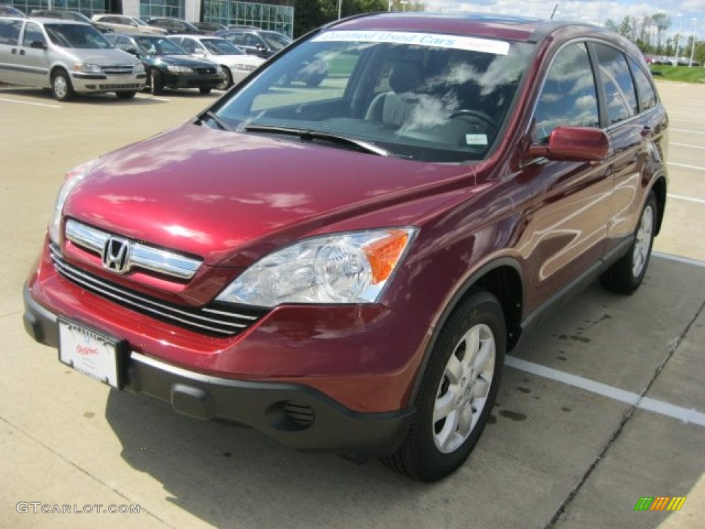 2009 CR-V EX-L 4WD - Tango Red Pearl / Gray photo #2