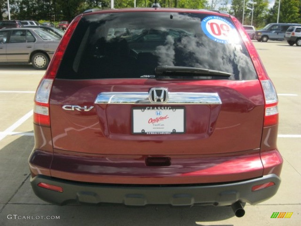 2009 CR-V EX-L 4WD - Tango Red Pearl / Gray photo #9