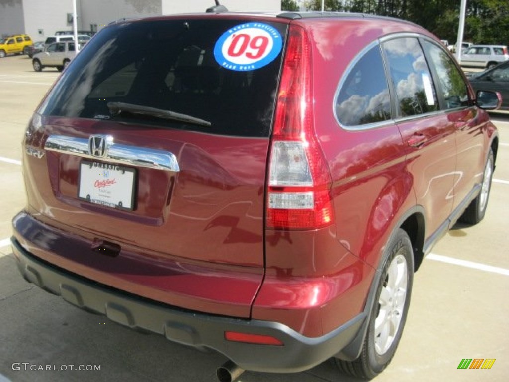 2009 CR-V EX-L 4WD - Tango Red Pearl / Gray photo #10