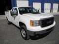 2011 Summit White GMC Sierra 2500HD Work Truck Extended Cab 4x4 Commercial  photo #2
