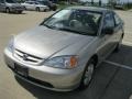 2003 Shoreline Mist Metallic Honda Civic LX Coupe  photo #2