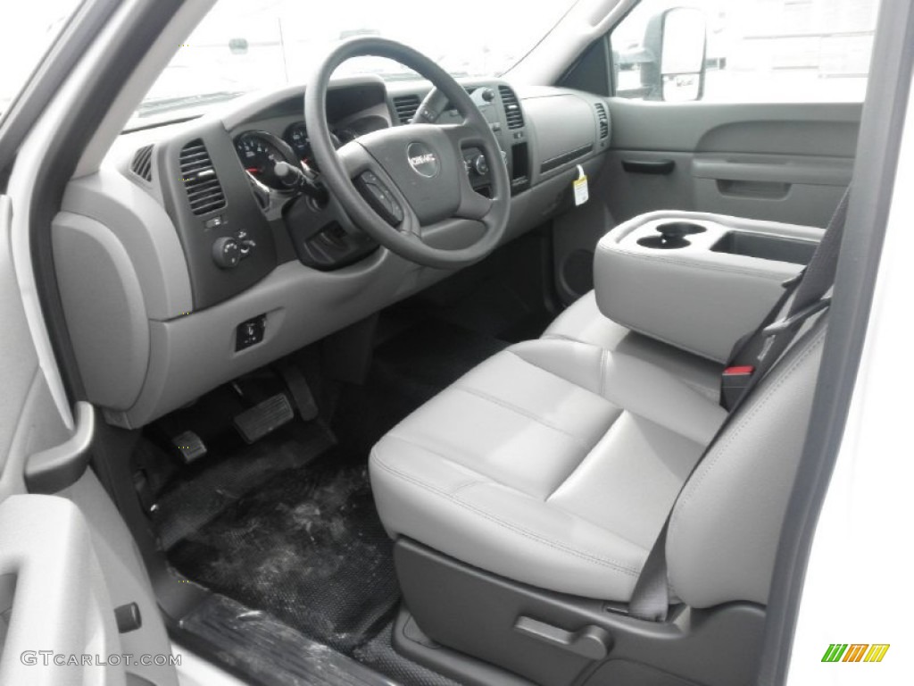 Dark Titanium Interior 2012 GMC Sierra 3500HD Regular Cab Dually Chassis Photo #54042083