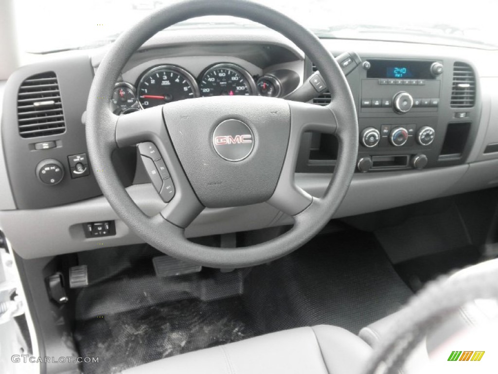 2012 GMC Sierra 3500HD Regular Cab Dually Chassis Dark Titanium Dashboard Photo #54042122
