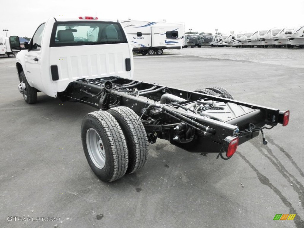 Summit White 2012 GMC Sierra 3500HD Regular Cab Dually Chassis Exterior Photo #54042128