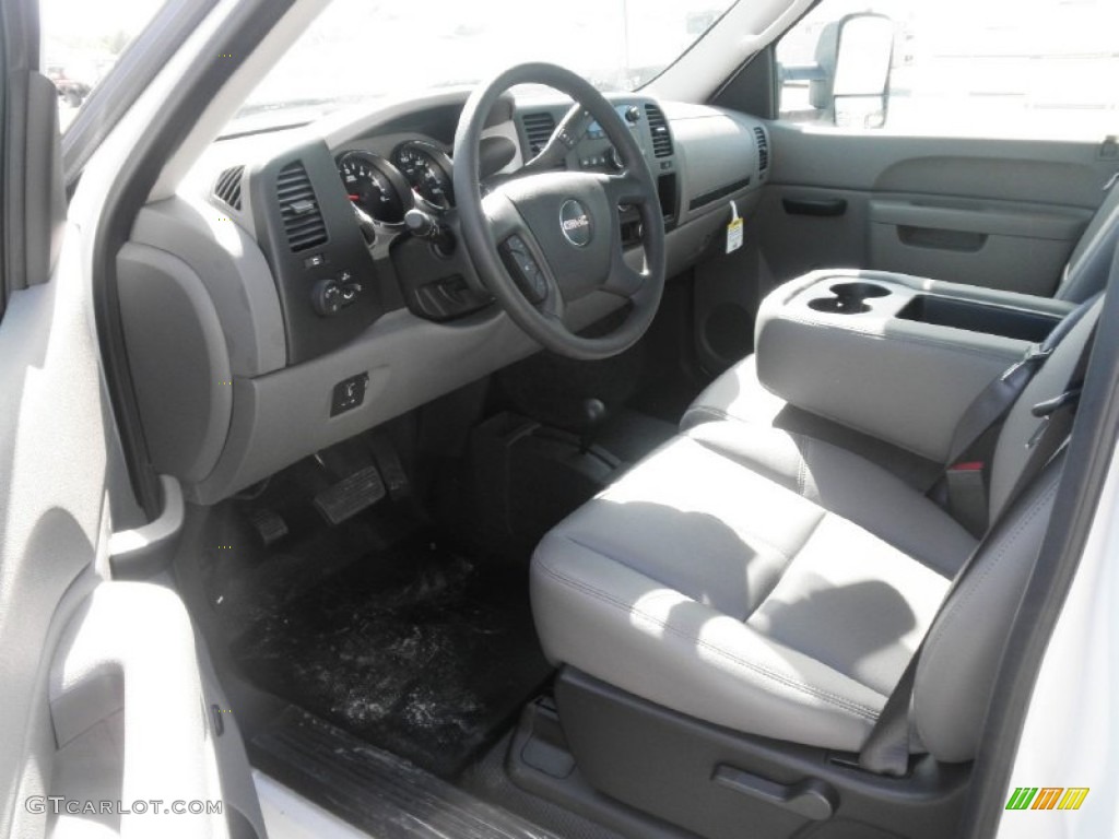 Dark Titanium Interior 2012 GMC Sierra 2500HD Regular Cab Chassis 4x4 Photo #54042446