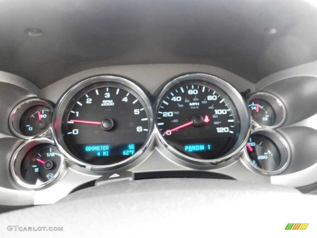 2012 GMC Sierra 2500HD SLE Crew Cab 4x4 Gauges Photo #54042623