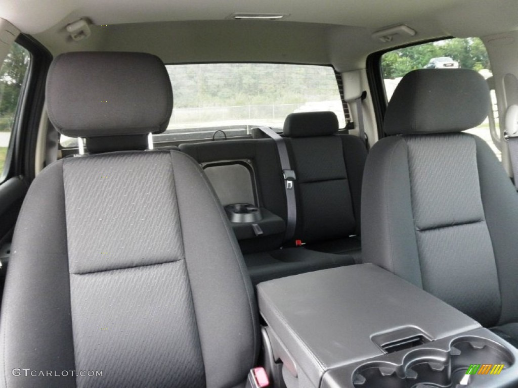 Ebony Interior 2012 GMC Sierra 2500HD SLE Crew Cab 4x4 Photo #54042725