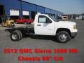 Summit White - Sierra 3500HD Regular Cab Dually Chassis Photo No. 1