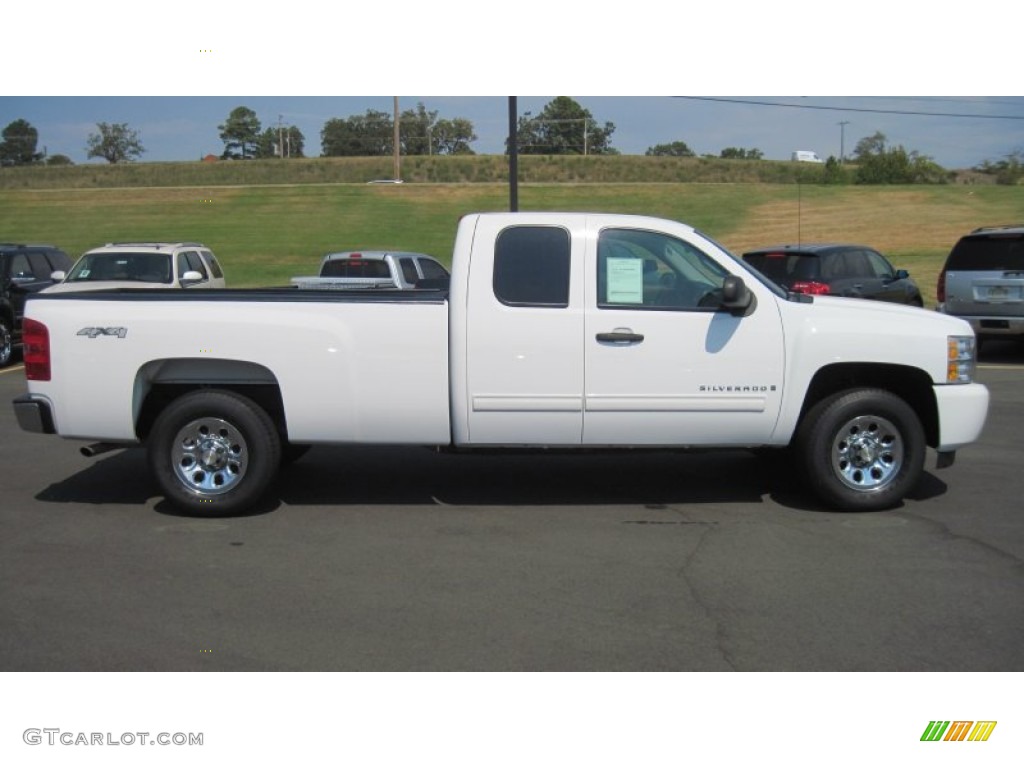 2009 Silverado 1500 LT Extended Cab 4x4 - Summit White / Ebony photo #6