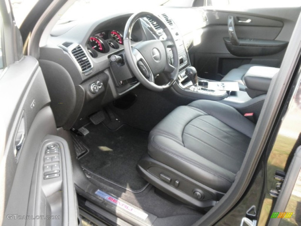 Ebony Interior 2012 GMC Acadia Denali Photo #54044069