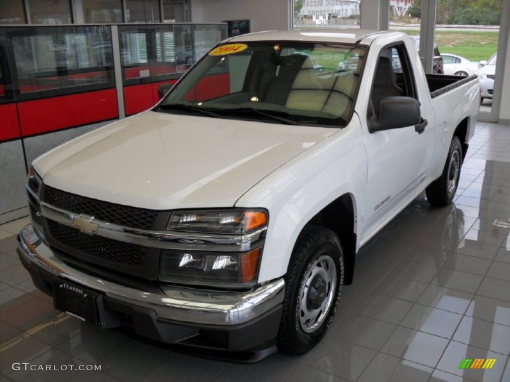 2004 Colorado Regular Cab - Summit White / Medium Dark Pewter photo #1