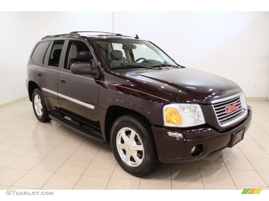 2008 Envoy SLE 4x4 - Dark Crimson Red Metallic / Ebony photo #1