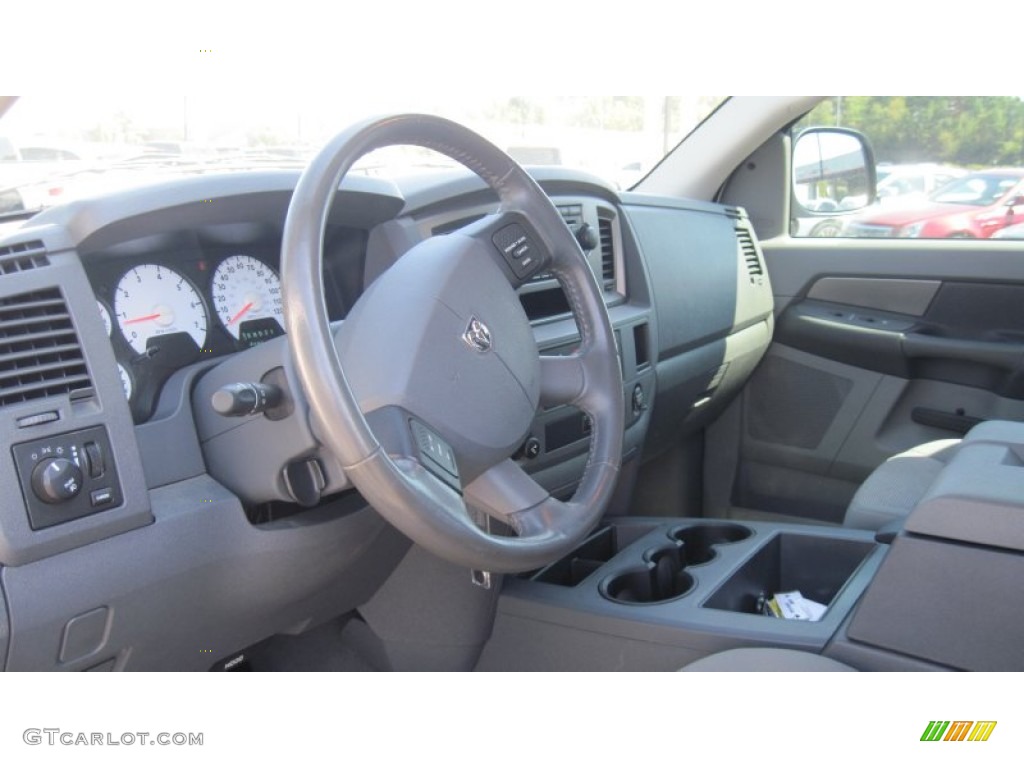 2008 Ram 1500 Sport Quad Cab 4x4 - Bright White / Medium Slate Gray photo #12