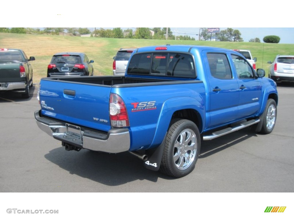 2011 Tacoma V6 TSS Double Cab 4x4 - Speedway Blue / Graphite Gray photo #5