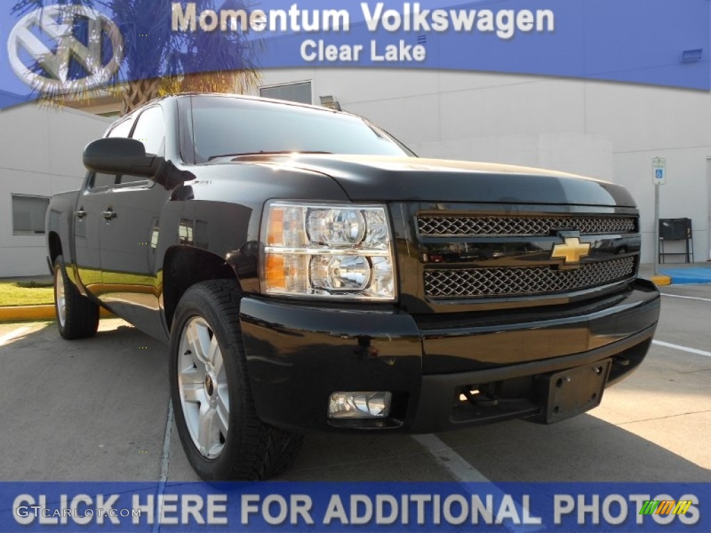 2008 Silverado 1500 LT Crew Cab - Black / Ebony photo #1