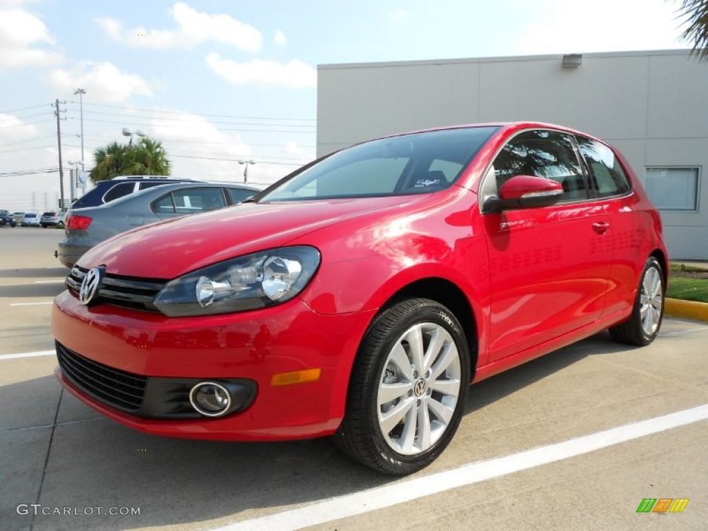 2012 Golf 2 Door TDI - Tornado Red / Titan Black photo #3