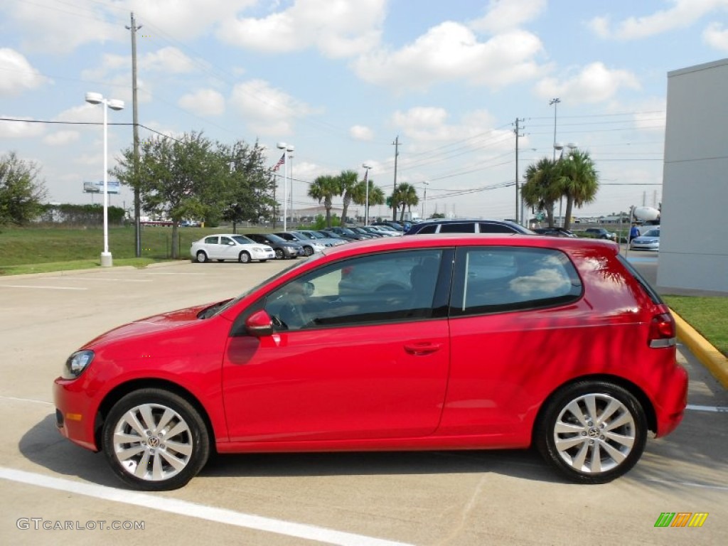 2012 Golf 2 Door TDI - Tornado Red / Titan Black photo #4