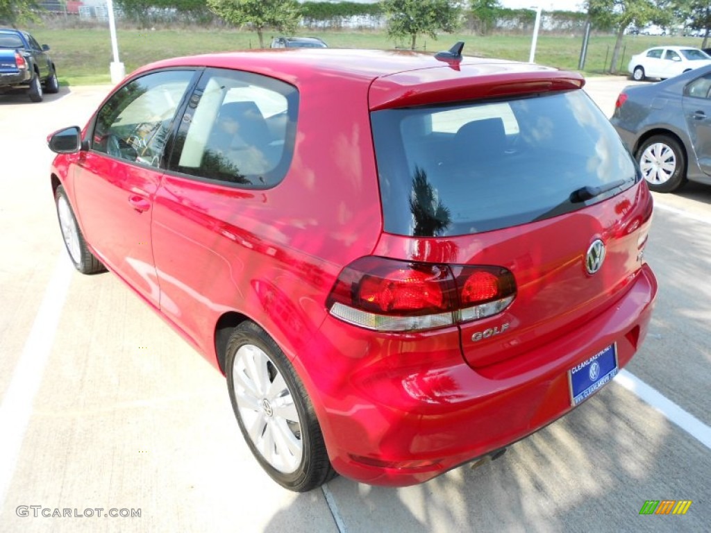 2012 Golf 2 Door TDI - Tornado Red / Titan Black photo #5