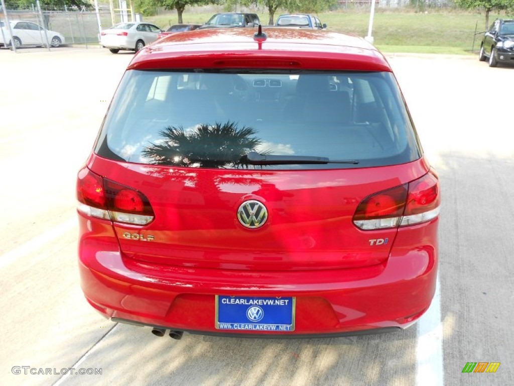 2012 Golf 2 Door TDI - Tornado Red / Titan Black photo #6