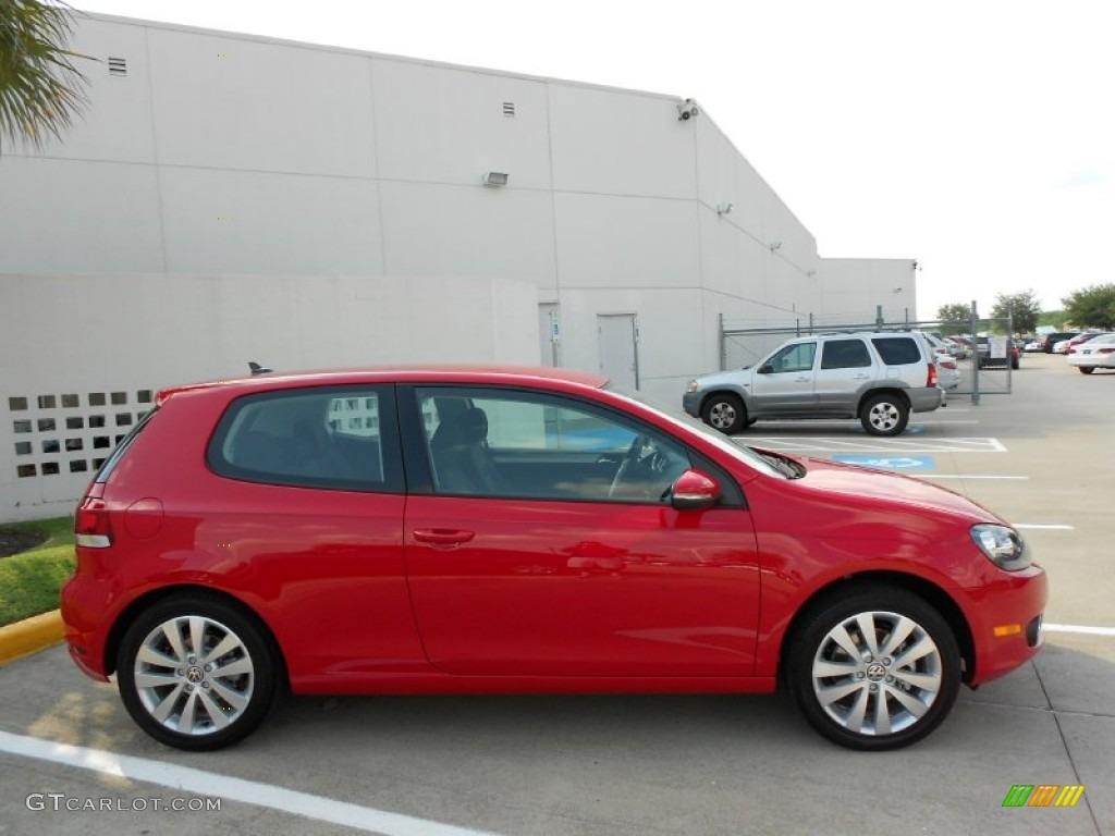 2012 Golf 2 Door TDI - Tornado Red / Titan Black photo #8