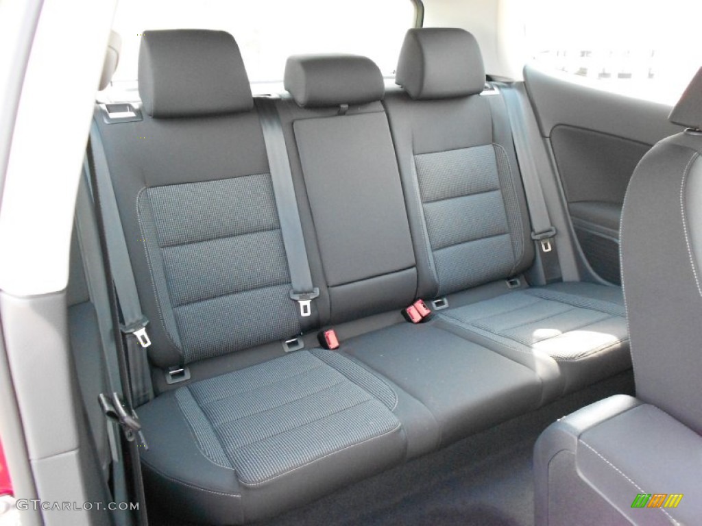Titan Black Interior 2012 Volkswagen Golf 2 Door TDI Photo #54049955