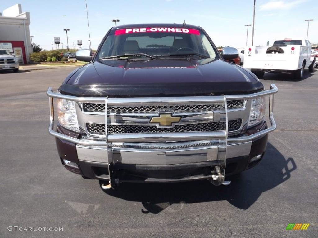 2008 Silverado 1500 LT Crew Cab 4x4 - Dark Cherry Metallic / Light Cashmere/Ebony Accents photo #2