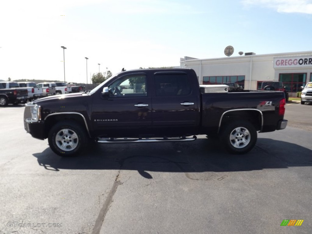 2008 Silverado 1500 LT Crew Cab 4x4 - Dark Cherry Metallic / Light Cashmere/Ebony Accents photo #8