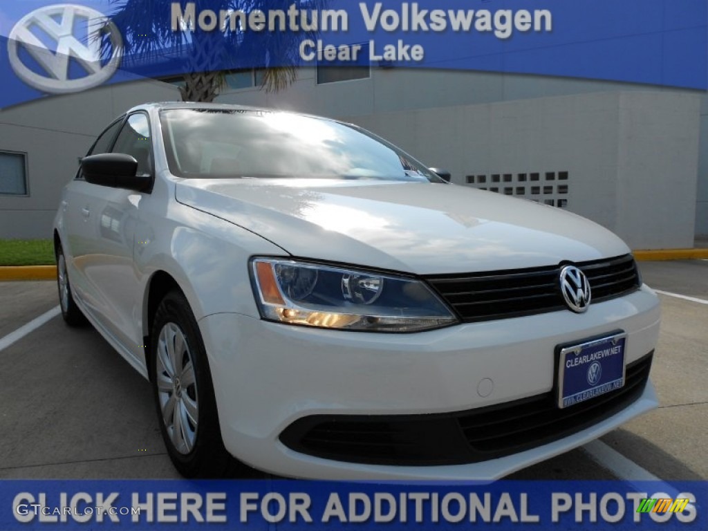 2012 Jetta S Sedan - Candy White / Titan Black photo #1