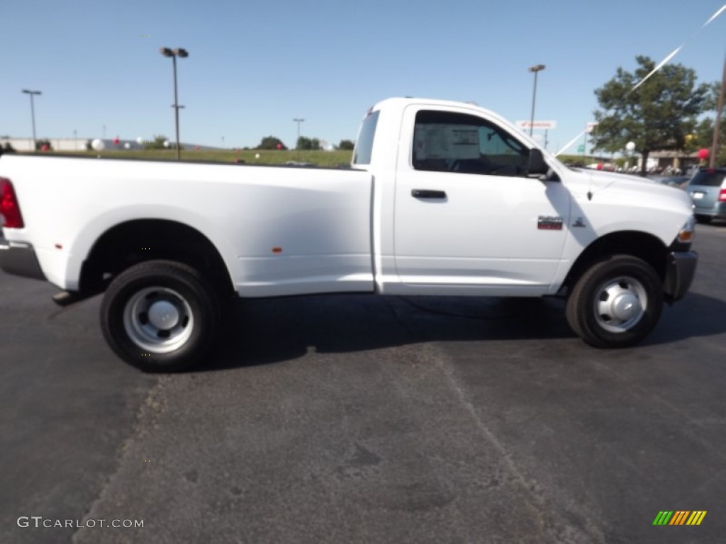 Bright White 2011 Dodge Ram 3500 HD ST Regular Cab 4x4 Dually Exterior Photo #54053027