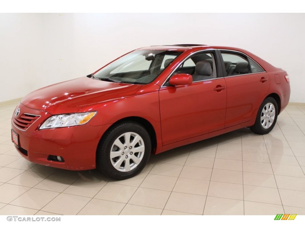 2009 Camry XLE - Barcelona Red Metallic / Ash photo #3